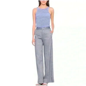 Banana Republic Women’s Blake Wide Leg-Fit Stretch Linen-Cotton Pants
